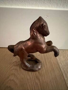 Antique Cast Horse Iron Still Bank 5”